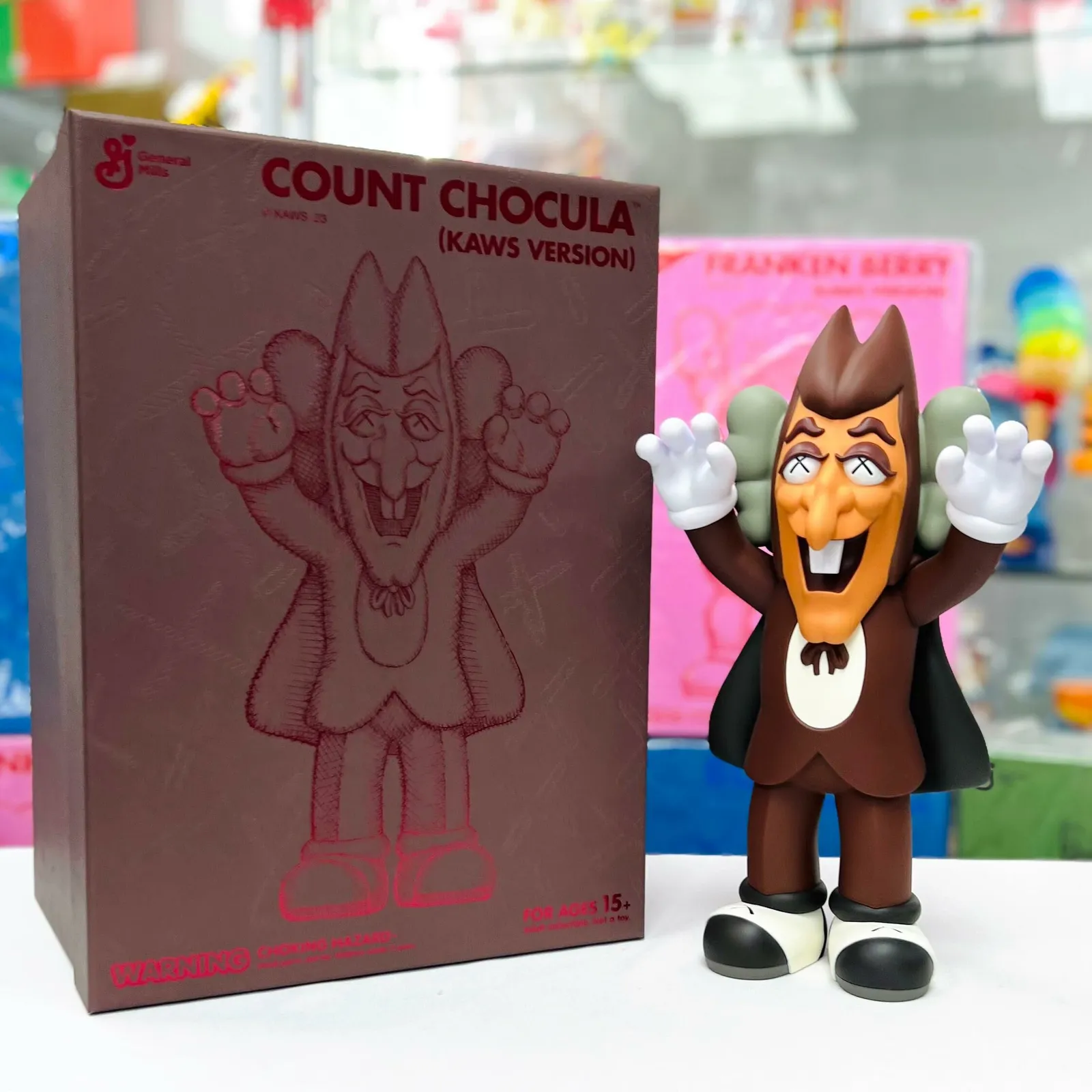 Figura KAWS Monsters Count Chocula, art toy de colección