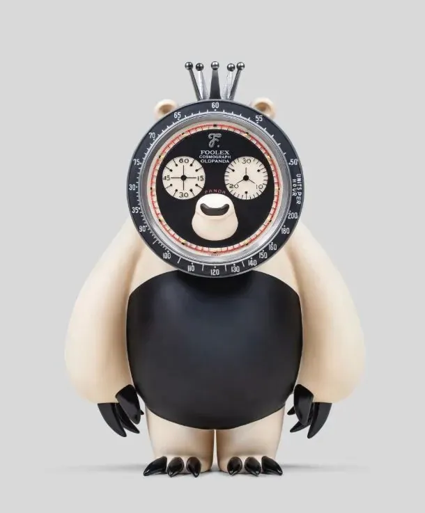 Honmono Taiketsu Paul Panda 6241, una figura de art toy de edición limitada.